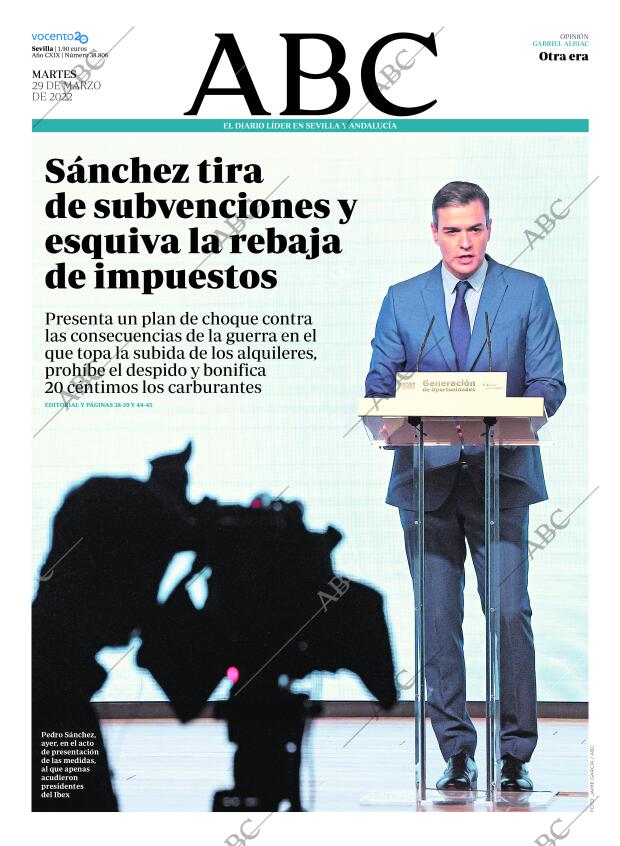 ABC SEVILLA 29-03-2022 página 1