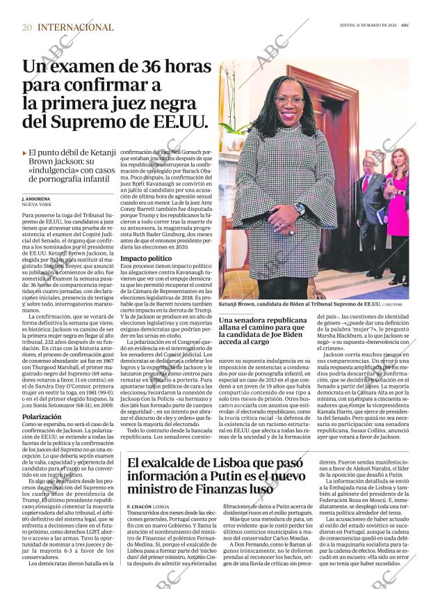 ABC MADRID 31-03-2022 página 20