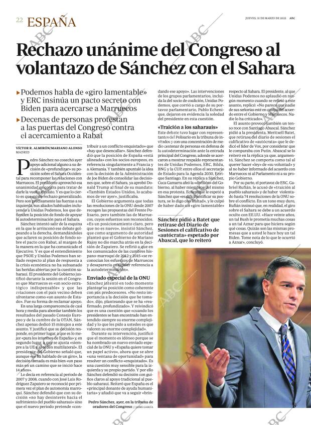 ABC MADRID 31-03-2022 página 22