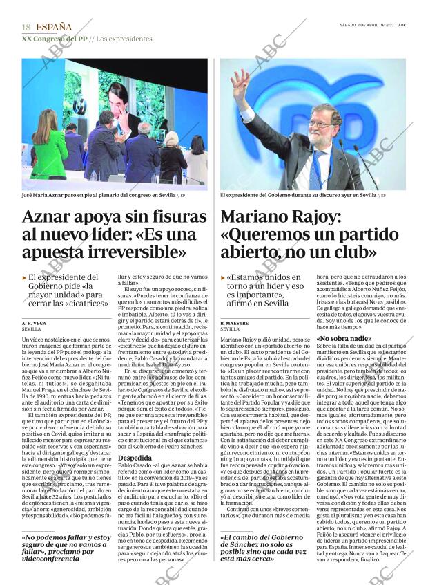 ABC MADRID 02-04-2022 página 18