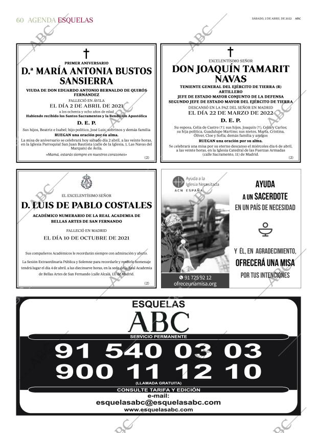 ABC MADRID 02-04-2022 página 60