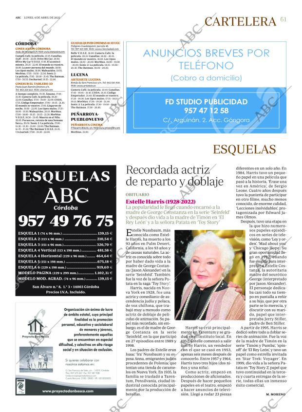 ABC CORDOBA 04-04-2022 página 61