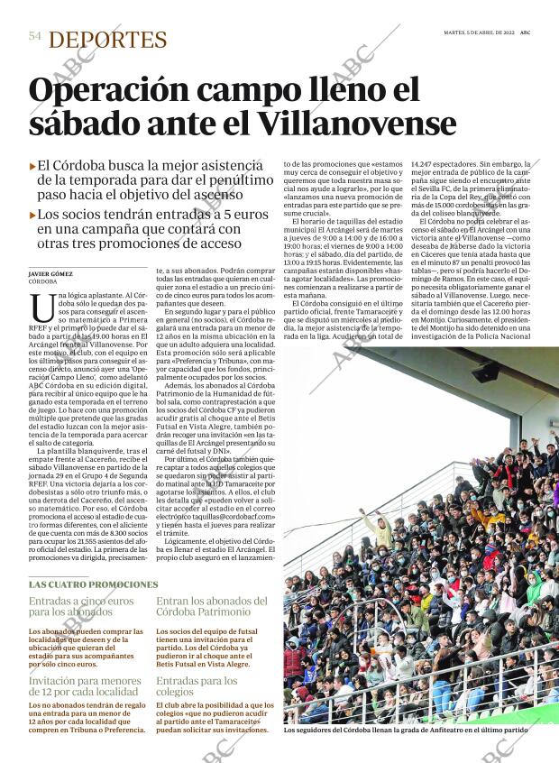 ABC CORDOBA 05-04-2022 página 54