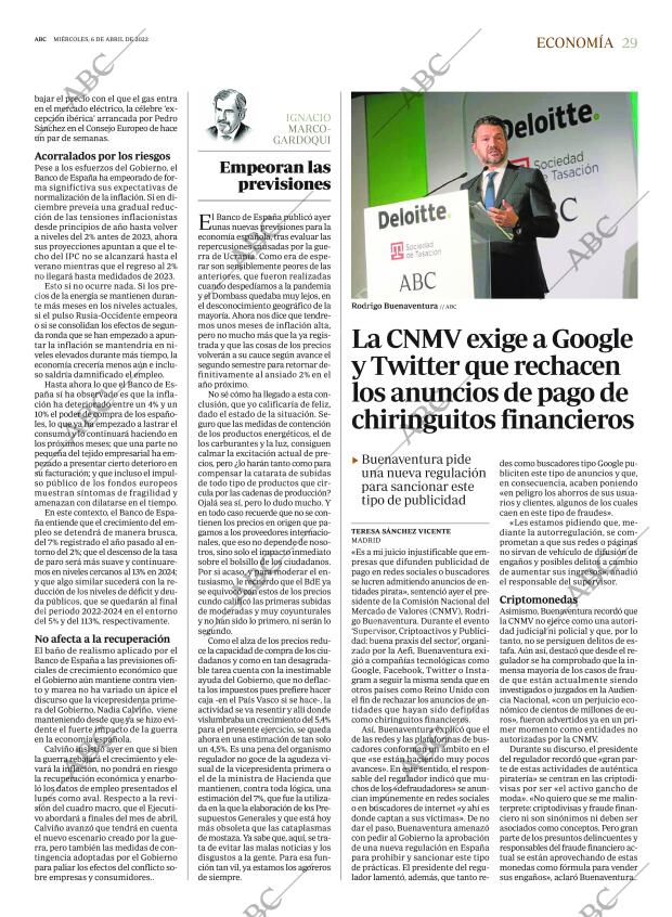 ABC MADRID 06-04-2022 página 29