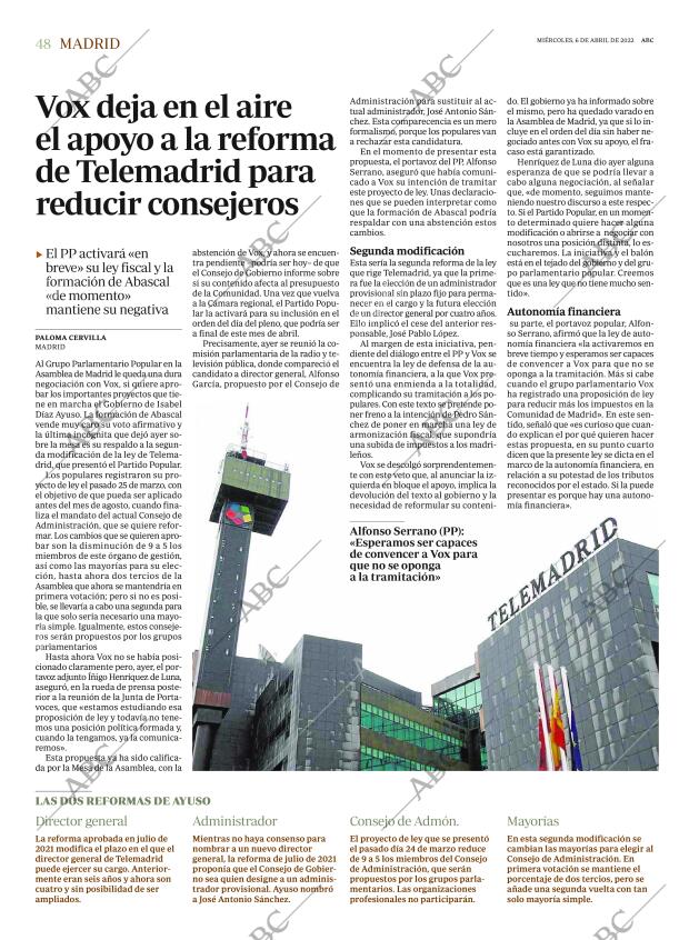 ABC MADRID 06-04-2022 página 48