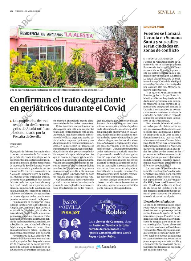 ABC SEVILLA 08-04-2022 página 19