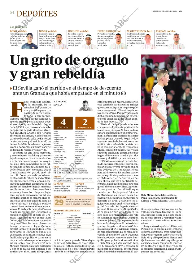 ABC SEVILLA 09-04-2022 página 54