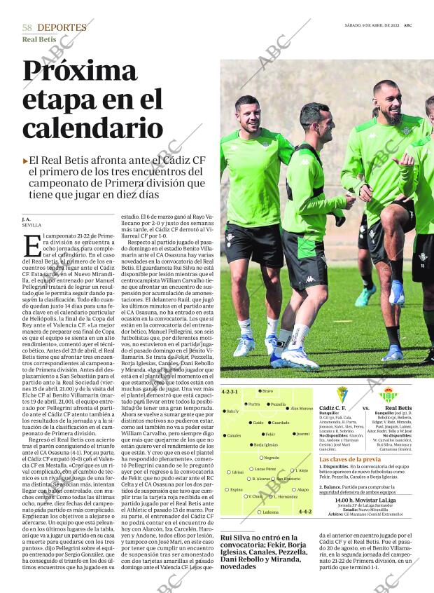 ABC SEVILLA 09-04-2022 página 58
