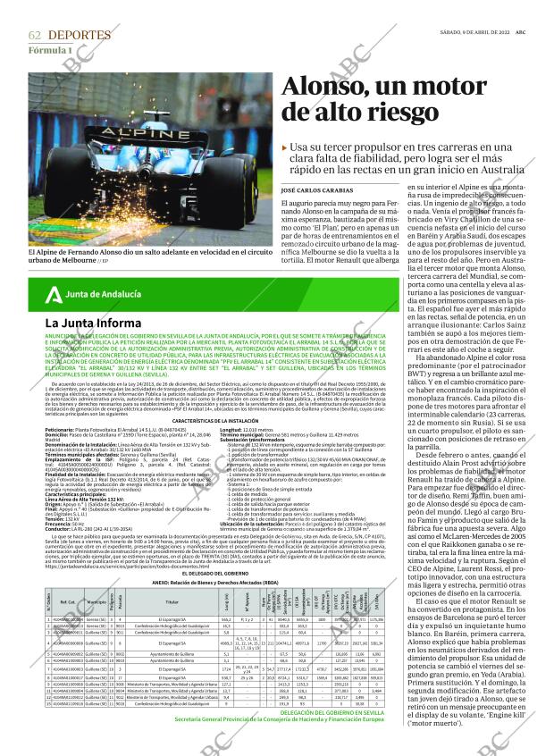 ABC SEVILLA 09-04-2022 página 62