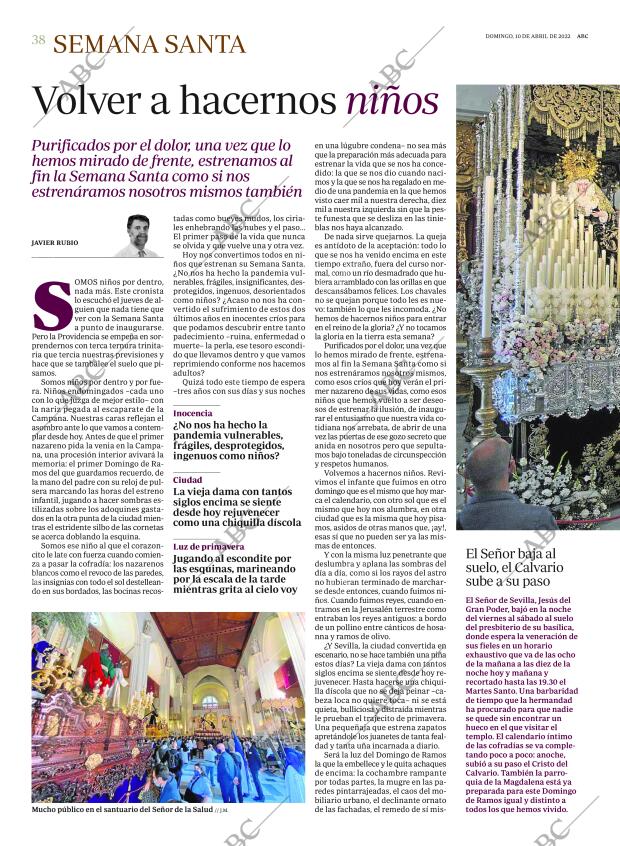 ABC SEVILLA 10-04-2022 página 38