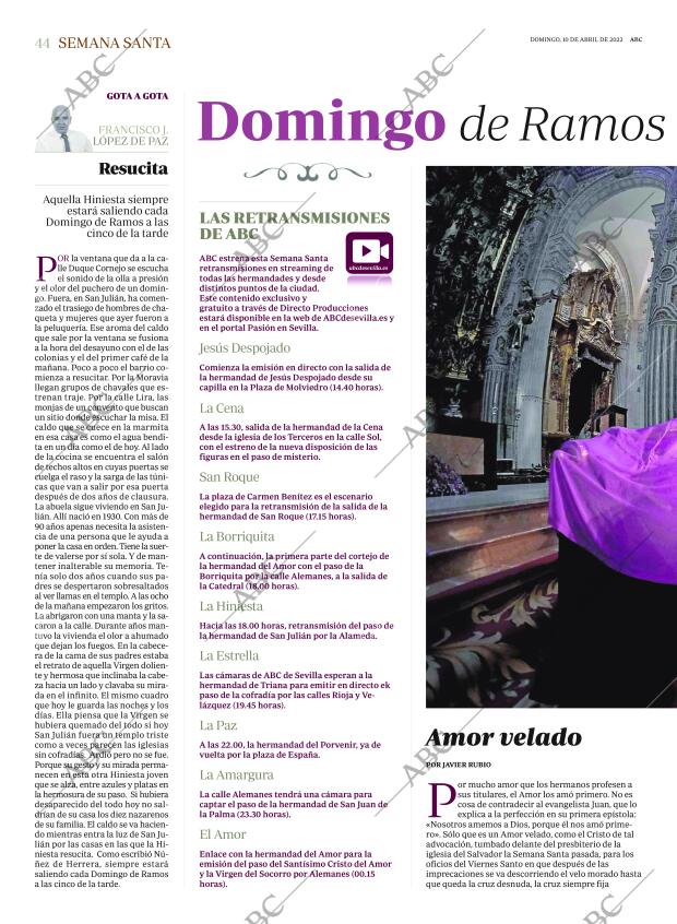 ABC SEVILLA 10-04-2022 página 44