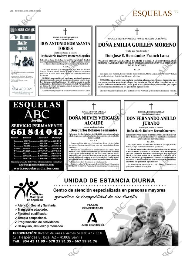ABC SEVILLA 10-04-2022 página 77