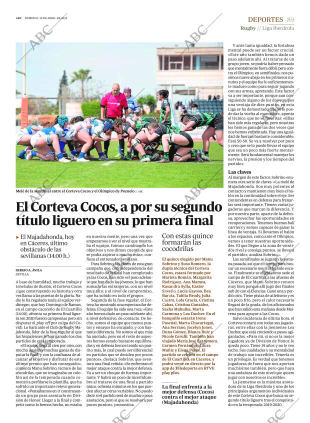 ABC SEVILLA 10-04-2022 página 89