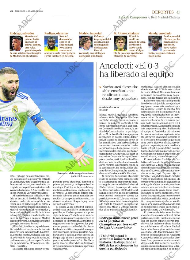 ABC MADRID 13-04-2022 página 43