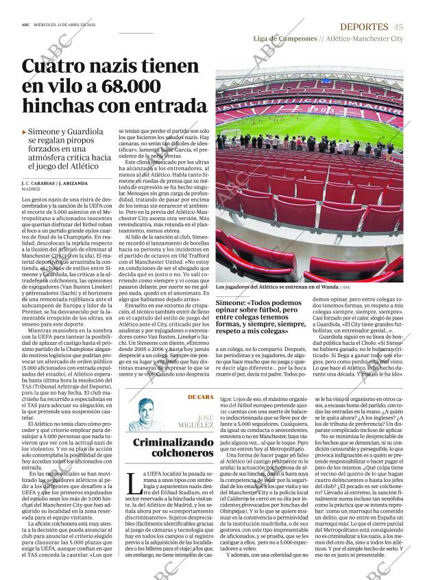 ABC MADRID 13-04-2022 página 45