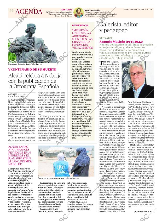 ABC MADRID 13-04-2022 página 54