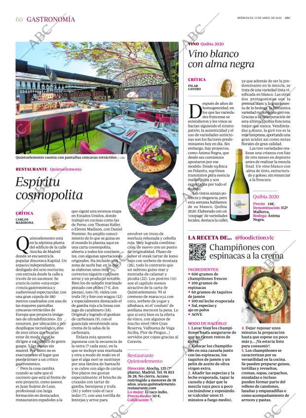 ABC MADRID 13-04-2022 página 60