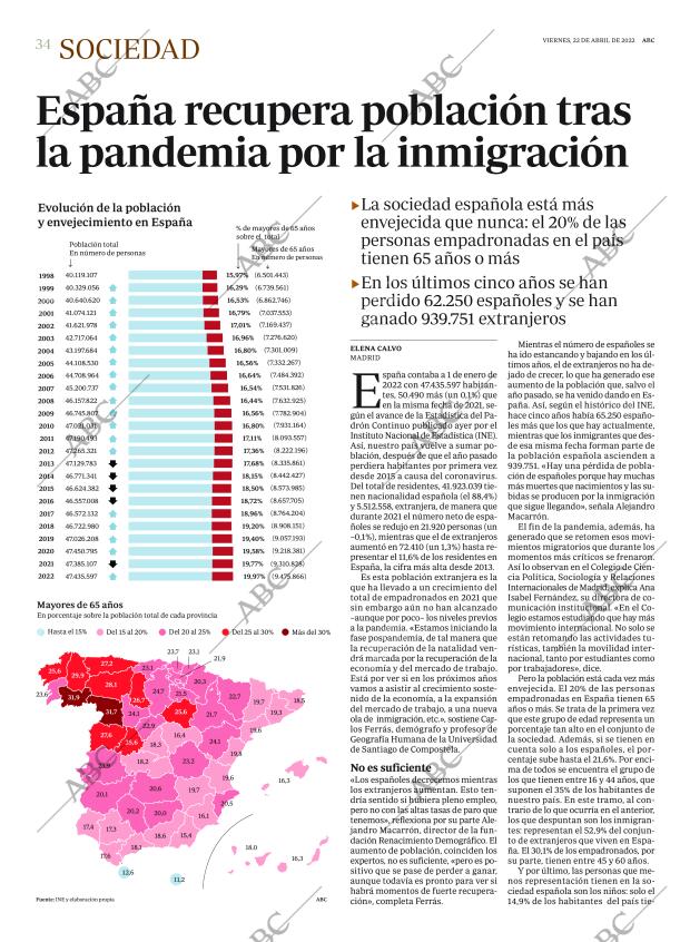 ABC MADRID 22-04-2022 página 34