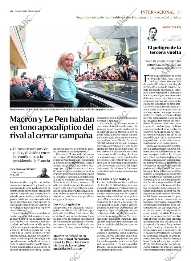 ABC MADRID 23-04-2022 página 27