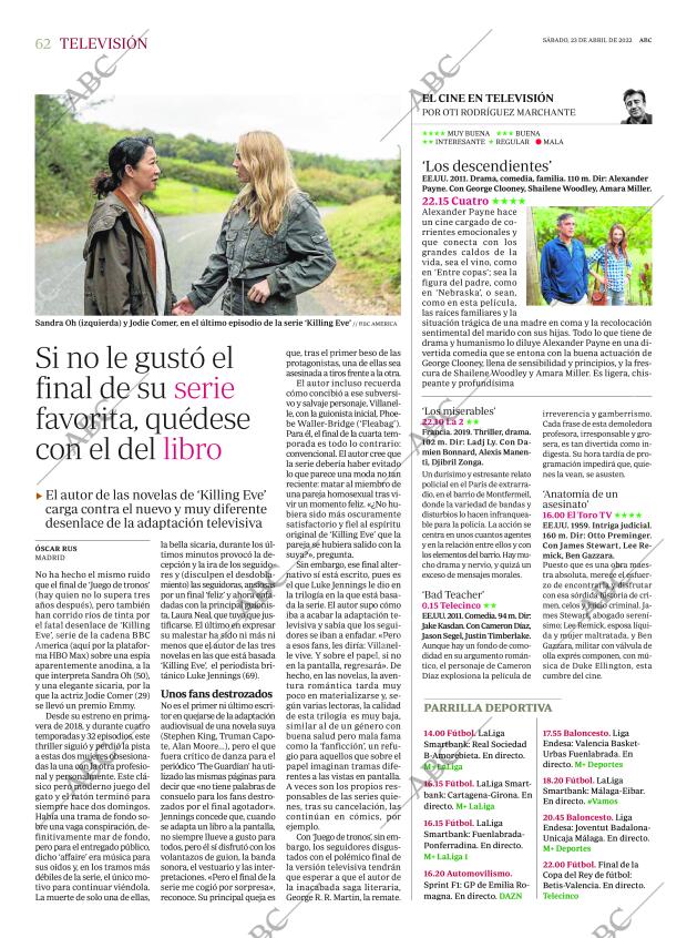 ABC MADRID 23-04-2022 página 62