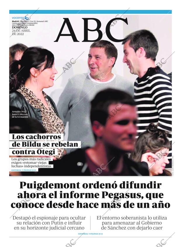 ABC MADRID 24-04-2022 página 1