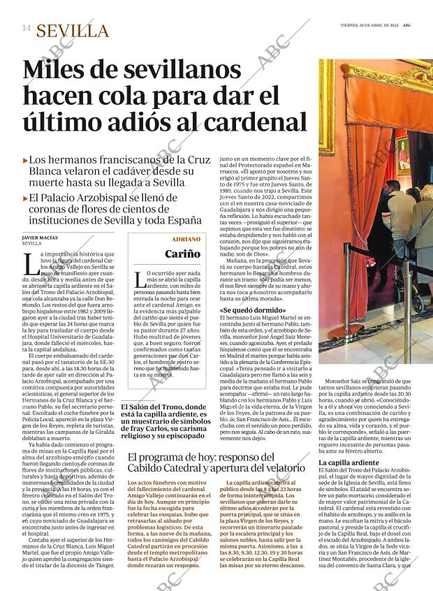 ABC SEVILLA 29-04-2022 página 14