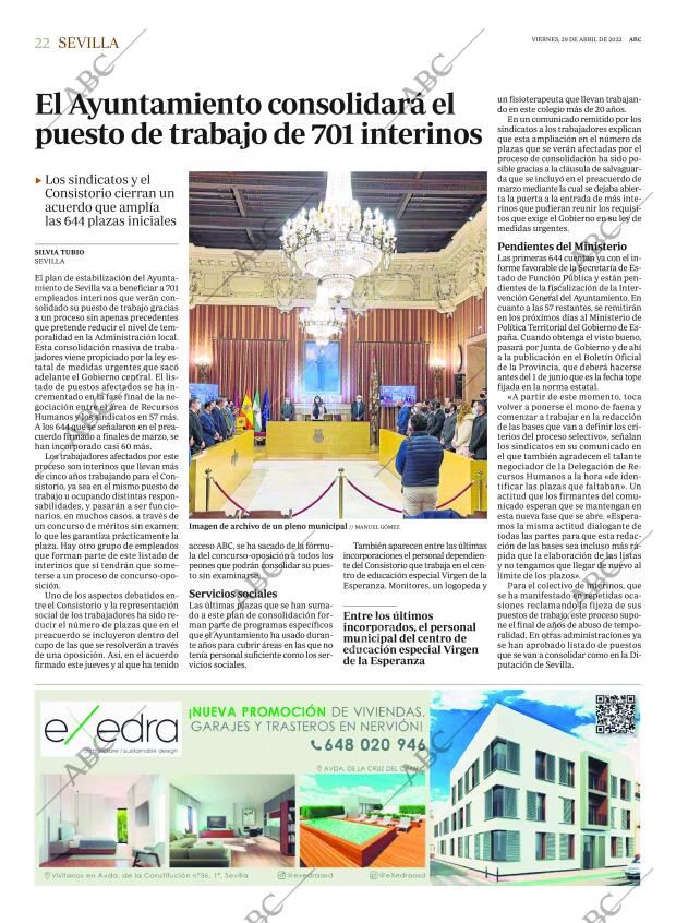 ABC SEVILLA 29-04-2022 página 22