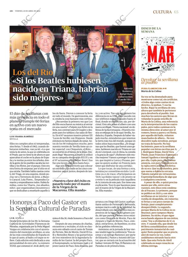 ABC SEVILLA 29-04-2022 página 65