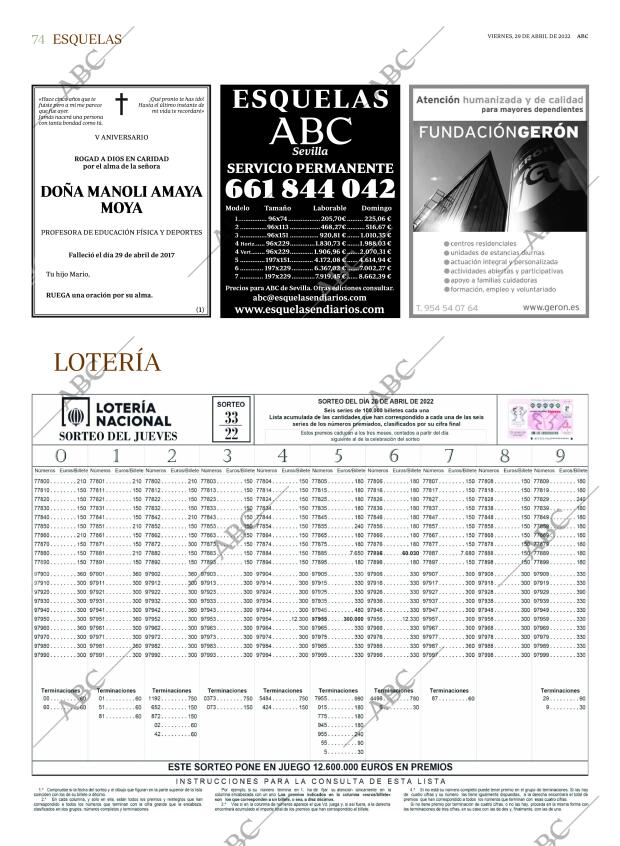 ABC SEVILLA 29-04-2022 página 74