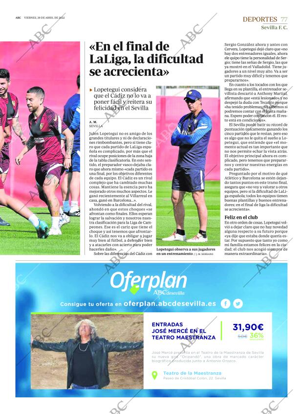 ABC SEVILLA 29-04-2022 página 77