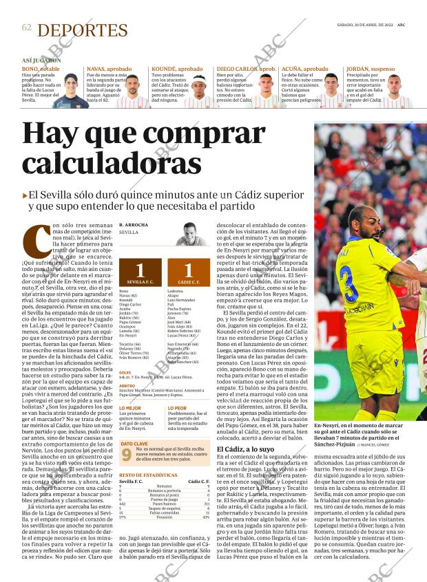 ABC SEVILLA 30-04-2022 página 62
