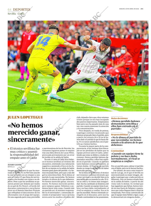 ABC SEVILLA 30-04-2022 página 64