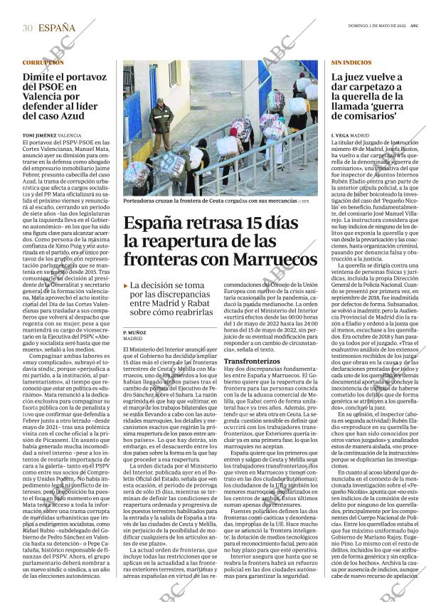 ABC MADRID 01-05-2022 página 30