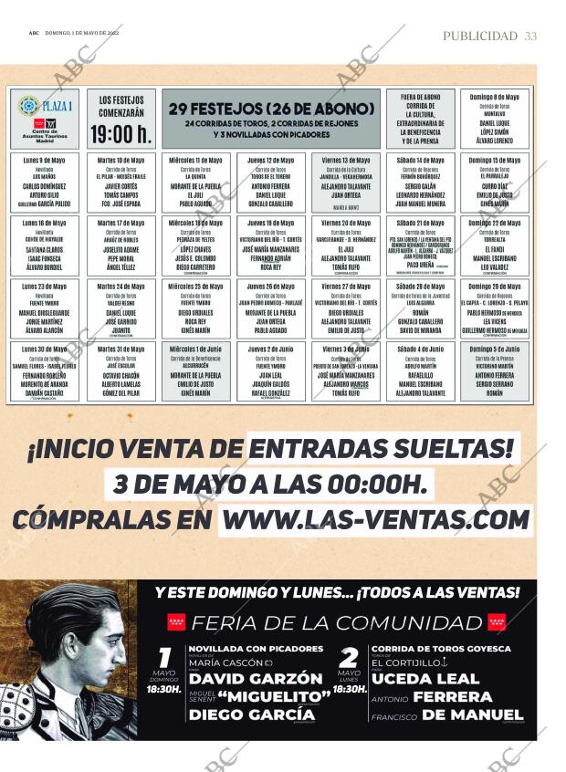 ABC MADRID 01-05-2022 página 33