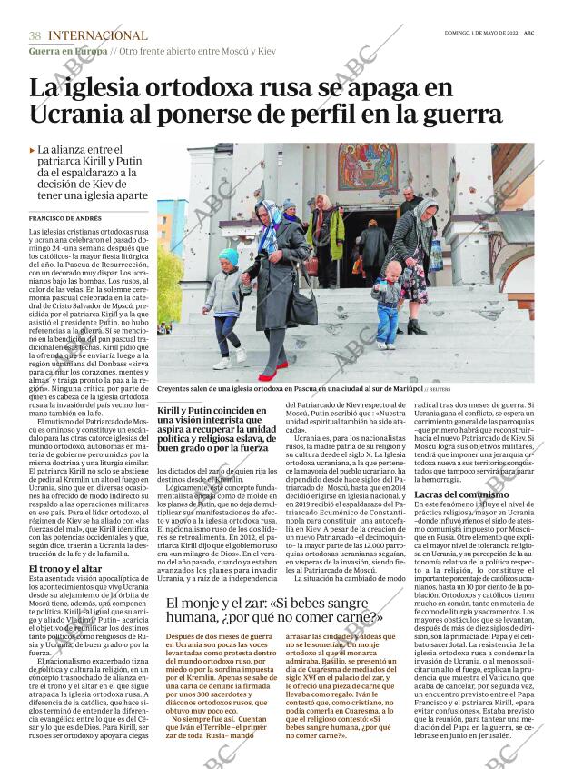 ABC MADRID 01-05-2022 página 38