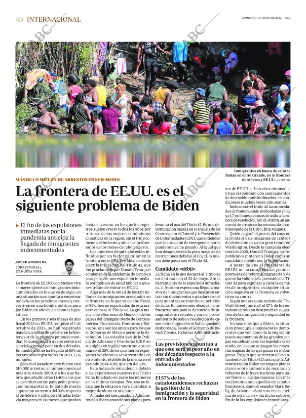 ABC MADRID 01-05-2022 página 40