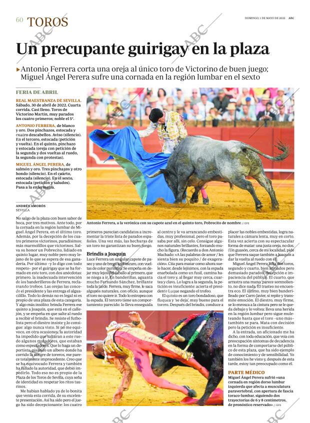 ABC MADRID 01-05-2022 página 60