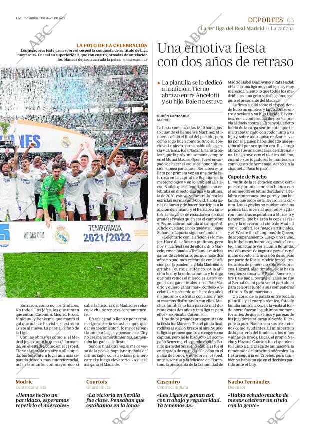 ABC MADRID 01-05-2022 página 63