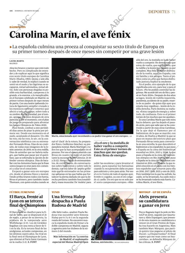 ABC MADRID 01-05-2022 página 71