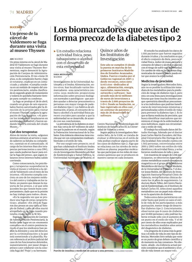ABC MADRID 01-05-2022 página 74