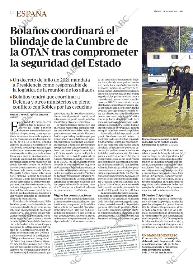 ABC MADRID 07-05-2022 página 14