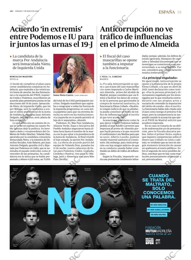 ABC MADRID 07-05-2022 página 19