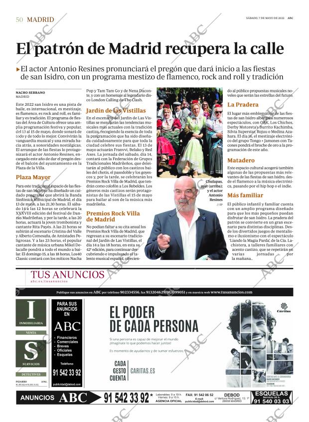 ABC MADRID 07-05-2022 página 50