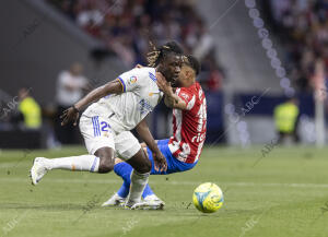 Partido de Liga jugado en el estadio Metropolitano entre el Atlético de Madrid y...
