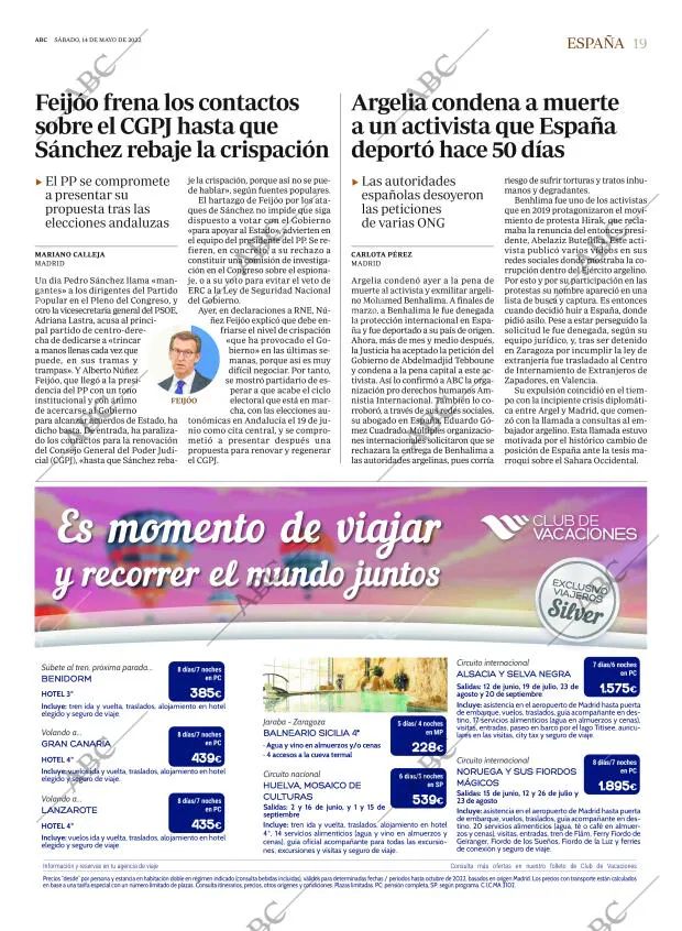 ABC MADRID 14-05-2022 página 19