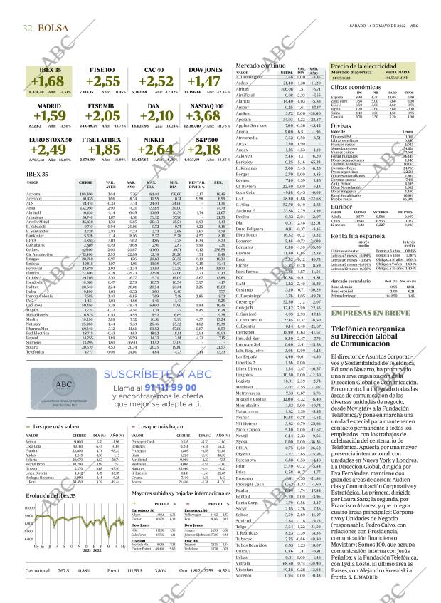 ABC MADRID 14-05-2022 página 32