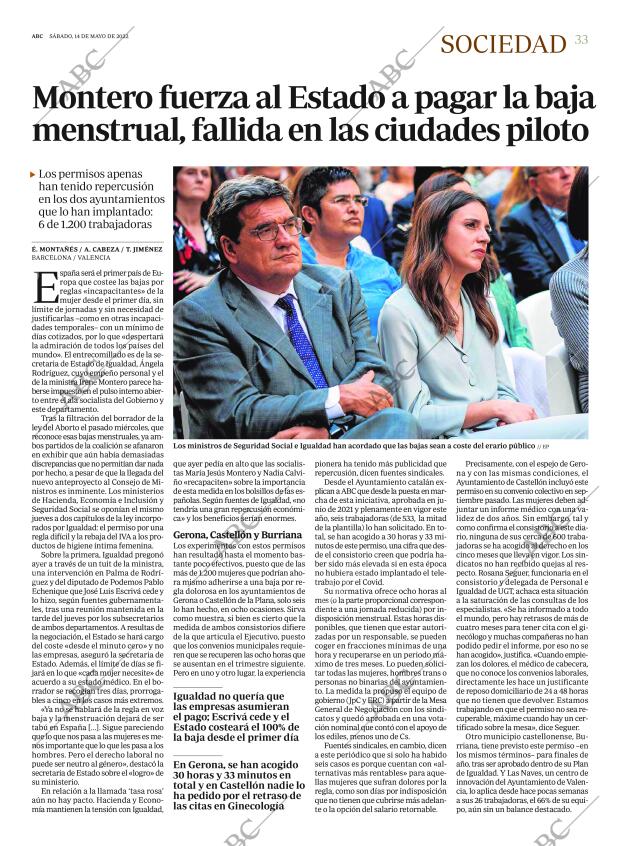 ABC MADRID 14-05-2022 página 33