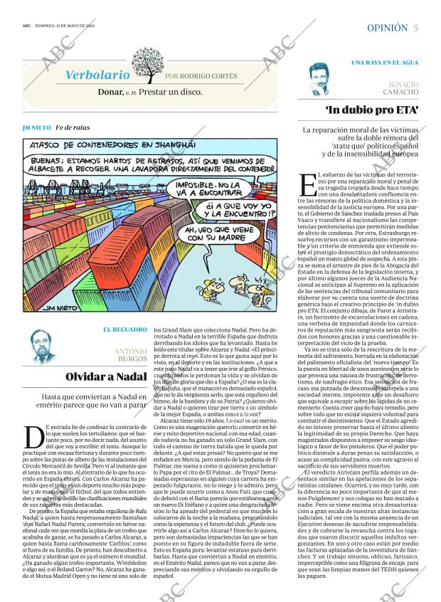 ABC MADRID 15-05-2022 página 5