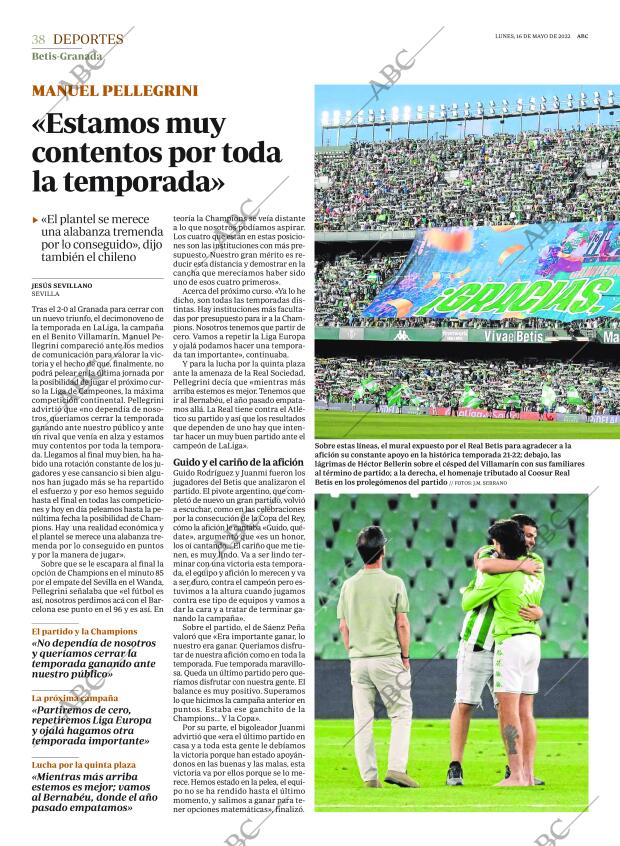 ABC SEVILLA 16-05-2022 página 38