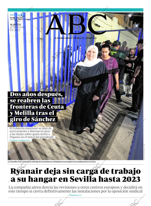 ABC SEVILLA 17-05-2022 página 1